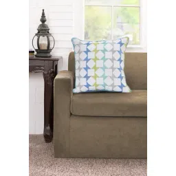 Maspar Blue 100% Cotton Cushion Cover-picture-43