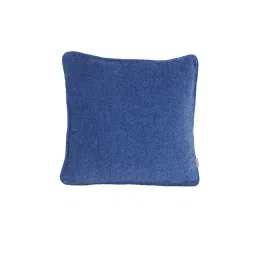 Maspar Colorart Charlotte Solid Blue 110 TC Cotton Blend Cushion Cover-picture-26