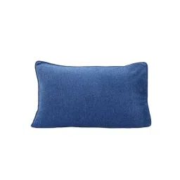 Maspar Colorart Charlotte Solid Blue Cotton Blend Pillow Covers - Set of 2-picture-31