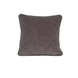 Maspar Colorart Charlotte Solid Brown 110 TC Cotton Blend Cushion Cover image 1