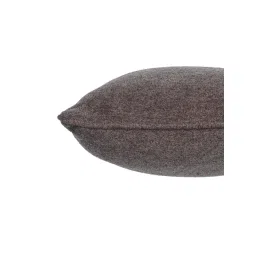 Maspar Colorart Charlotte Solid Brown 110 TC Cotton Blend Cushion Cover image 2