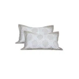 Maspar Cyma Neutral 100% Cotton 120 TC Pillow Shams - Set of 2-picture-35