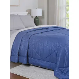 Maspar Glister Blue & Grey Polyester Printed 250 TC Single Quilt-picture-11
