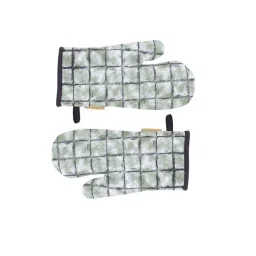 Maspar Green 100% Cotton 225 GSM Oven Mitt - Set of 2-picture-16