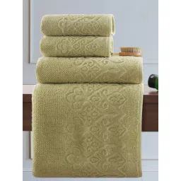 Maspar Green Self Design Pure Cotton 550 GSM Towels (Set Of 4)-picture-17