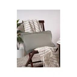 Maspar Green Solid 100%Cotton Rectangle Cushion Cover-picture-12