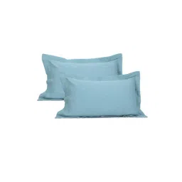 Maspar Rostette Turquoise Blue 100% Cotton 275 TC Pillow Shams - Set of 2-picture-38