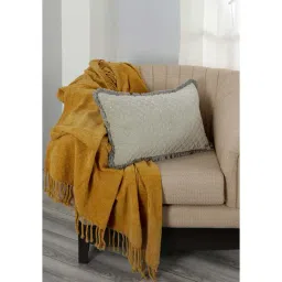 Maspar Royal Redux Ivory Cotton Cushion Cover - Set of 1-picture-14