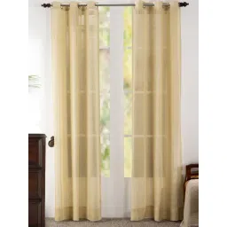 Maspar Yellow Linen Printed Door Curtain - Set of 2-picture-32