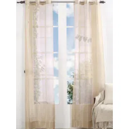 Maspar Yellow Silk Door Curtain - Set of 2-picture-20