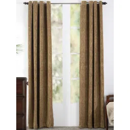 Maspar Yellow Viscose Door Curtain - Set of 2-picture-16