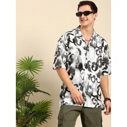 Mast & Harbour Abstract Printed Relaxed Fit Casual Shirt-picture-13