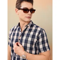 Mast & Harbour Checked Regular-Fit Casual Shirt image 5