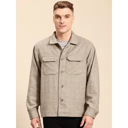 Mast & Harbour Checked Shacket Style Jacket-picture-31