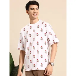 Mast & Harbour Christmas Printed Relaxed T-shirt-picture-16