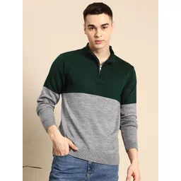 Mast & Harbour Colourblocked Acrylic Pullover-picture-32