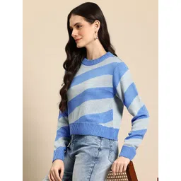 Mast & Harbour Colourblocked Pure Acrylic  Pullover-picture-37