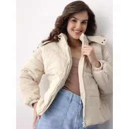 Mast & Harbour Corduroy Hooded Padded Jacket-picture-21