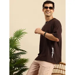 Mast & Harbour Drop-Shoulder Sleeves Relaxed Fit T-shirt-picture-38