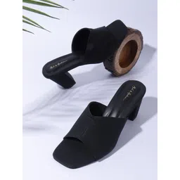 Mast & Harbour Embellished Block Sandals with Bows-picture-17