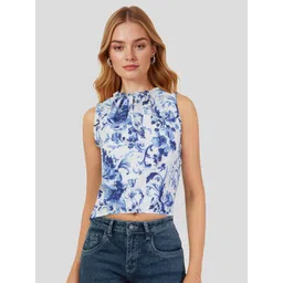 Mast & Harbour Floral Print Crop Top-picture-11