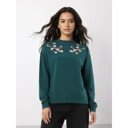 Mast & Harbour Floral Printed Sweatshirt-picture-29