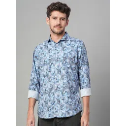 Mast & Harbour Geometric Printed Spread Collar Long Sleeves Relaxed Fit Shirt-picture-21