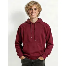 Mast & Harbour Hooded Relaxed Fit Fleece Sweatshirt-picture-12