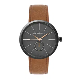 Mast & Harbour Men Brass Dial & Leather Straps Analogue Watch MH25-4A-picture-28