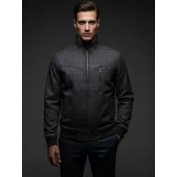 Mast & Harbour Men Checked Reversible Bomber Jacket-picture-25