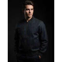 Mast & Harbour Men Checked Reversible Bomber Jacket-picture-18