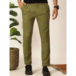 Mast & Harbour Men Classic Easy Wash Pleated Trousers-picture-36