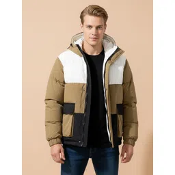 Mast & Harbour Men Colourblocked Bomber with Patchwork Jacket-picture-20
