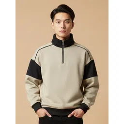 Mast & Harbour Men Colourblocked Sweatshirt-picture-30