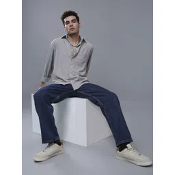 Mast & Harbour Men Comfort Fit Solid Spread Collar Casual Shirt-picture-32