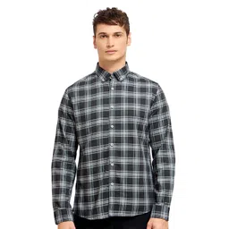 Mast & Harbour Men Comfort Opaque Checked Casual Shirt-picture-30