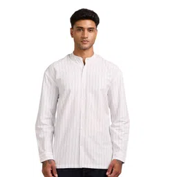 Mast & Harbour Men Comfort Opaque Striped Casual Shirt-picture-33