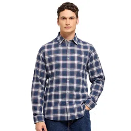Mast & Harbour Men Comfort Tartan Checks Opaque Checked Casual Shirt-picture-37
