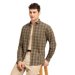 Mast & Harbour Men Comfort Tartan Checks Opaque Checked Casual Shirt-picture-43