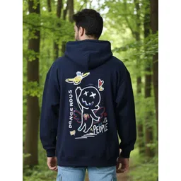 Mast & Harbour Men Graphic Printed Hooded Sweatshirt-picture-29