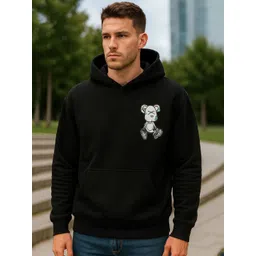 Mast & Harbour Men Graphic Printed Long Sleeves Regular Hooded Pullover Sweatshirt-picture-17