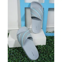 Mast & Harbour Men Grey Printed Rubber Sliders-picture-31