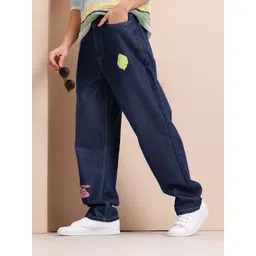 Mast & Harbour Men Loose Fit Mid-Rise Printed Jeans-picture-18