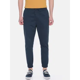 Mast & Harbour Men Navy Blue Regular Fit Solid Joggers-picture-14