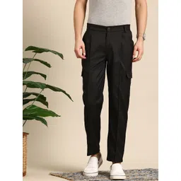 Mast & Harbour Men Pleated Cargos Style Trousers image 1