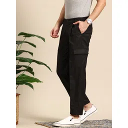 Mast & Harbour Men Pleated Cargos Style Trousers image 5