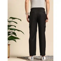 Mast & Harbour Men Pleated Cargos Style Trousers image 4