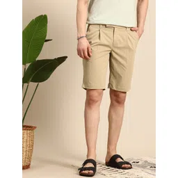 Mast & Harbour Men Pleated Shorts-picture-23