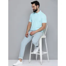 Mast & Harbour Men Polo Collar Antimicrobial T-shirt-picture-34