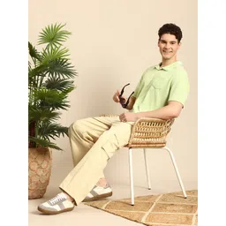 Mast & Harbour Men Polo Collar Relaxed Fit Anti Odour T-shirt image 5